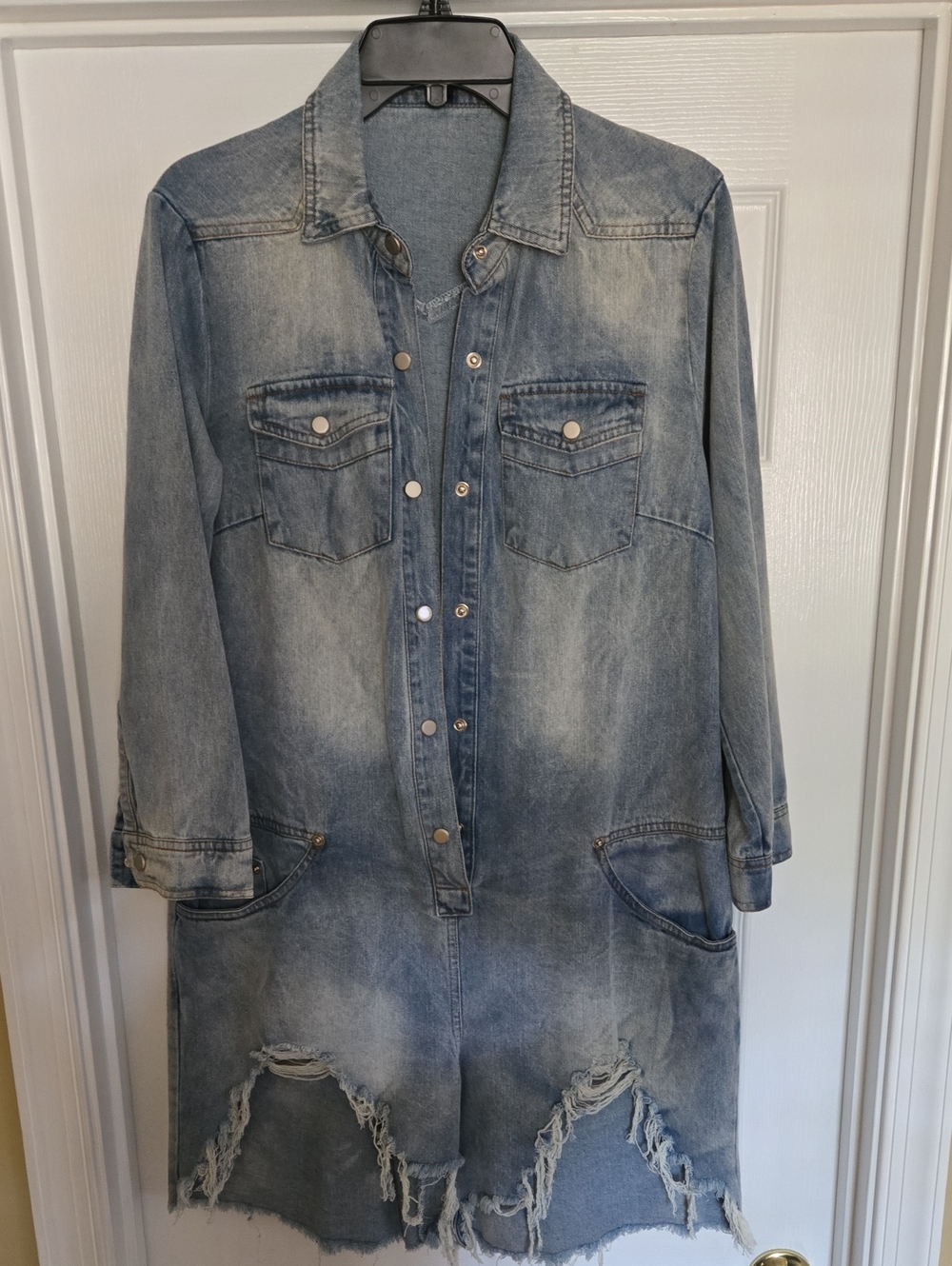 Denim Romper